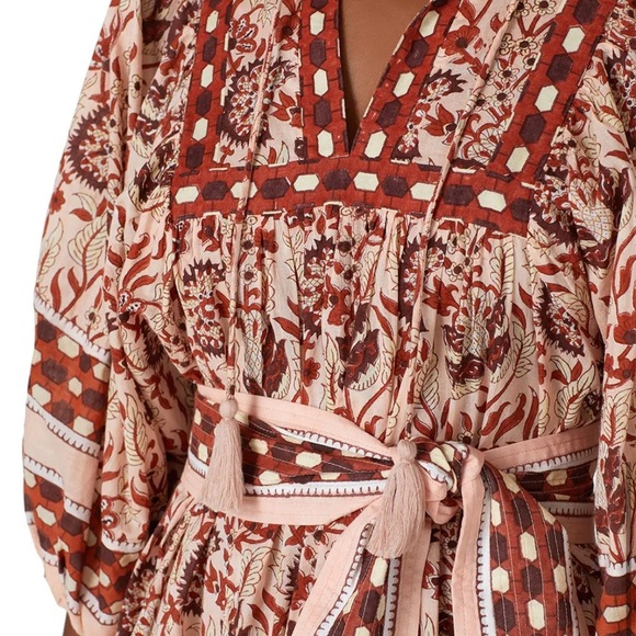 Cleobella Magdalena Mini Dress Boho Floral Print - Picture 4 of 5